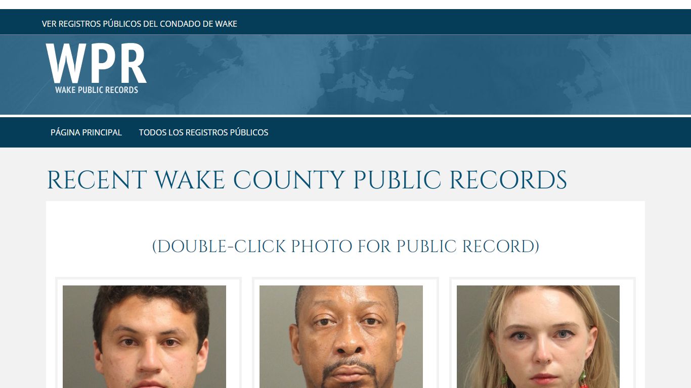 Recent Wake County Public Records